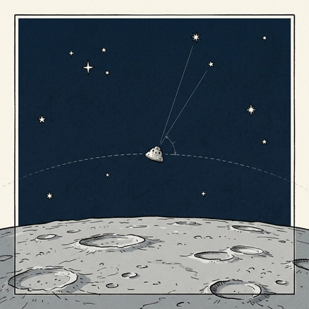 A bug on the dark side of the Moon